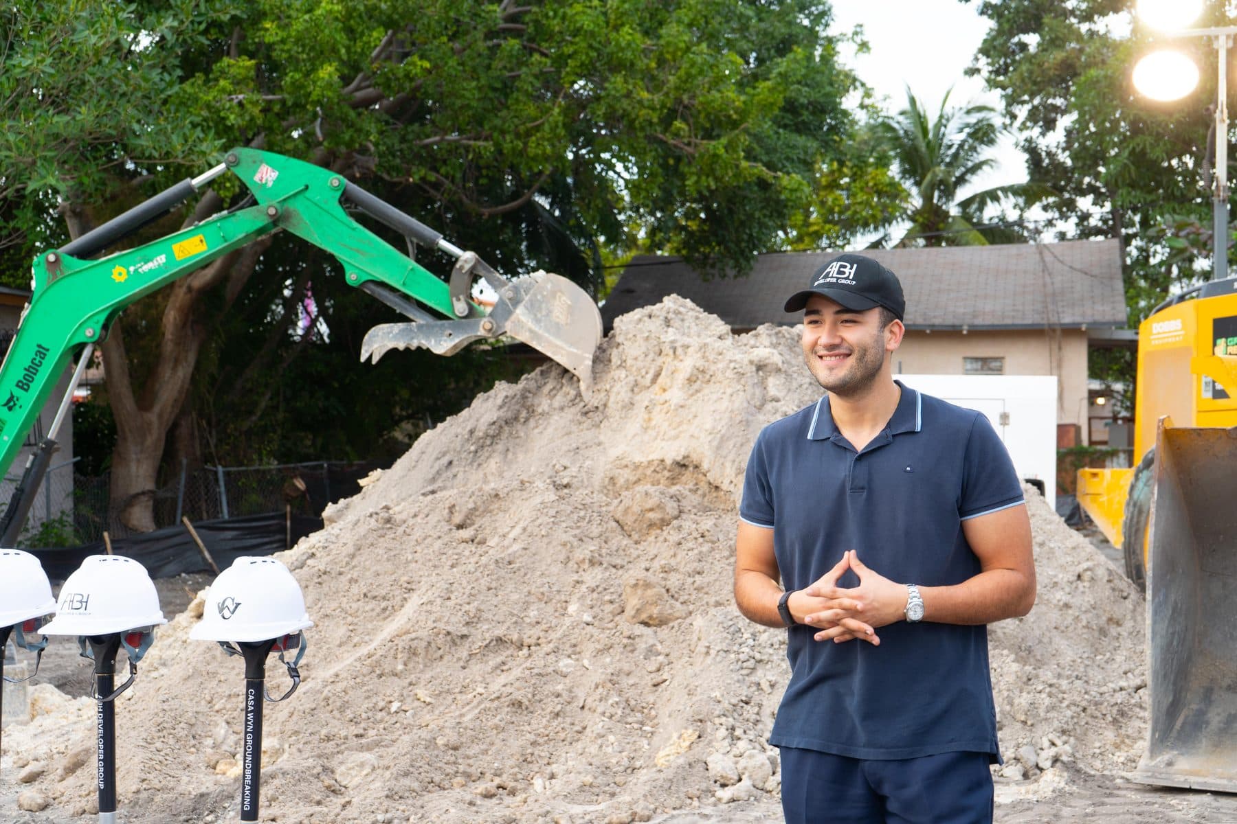 Carlos Doce at a development groundbreaking